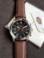 Fossil Men's Grant Stainless Steel Quartz Chronograph Watch Fs4813(WITHOUT TAG )
