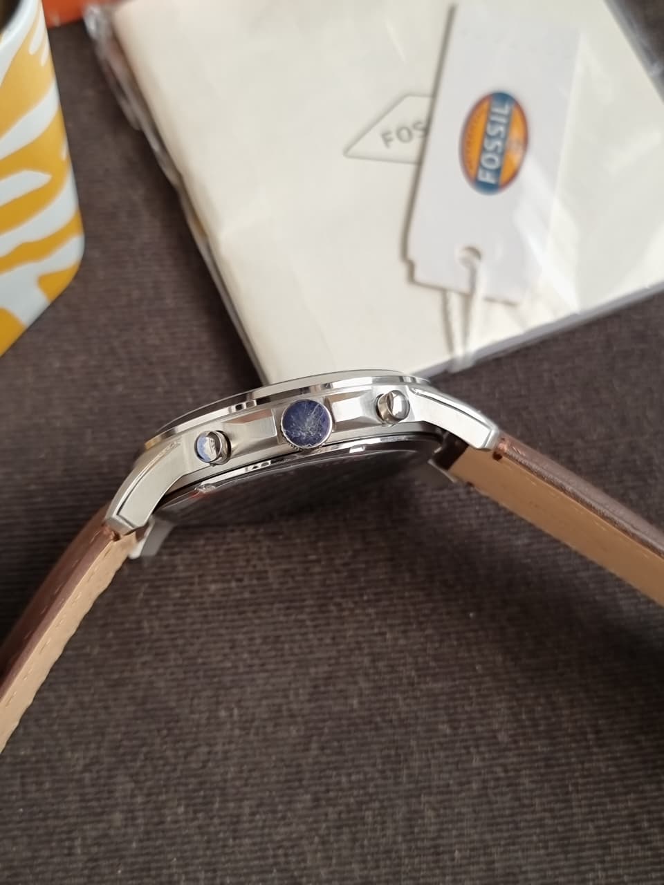 Fossil Men's Grant Stainless Steel Quartz Chronograph Watch Fs4813(WITHOUT TAG )