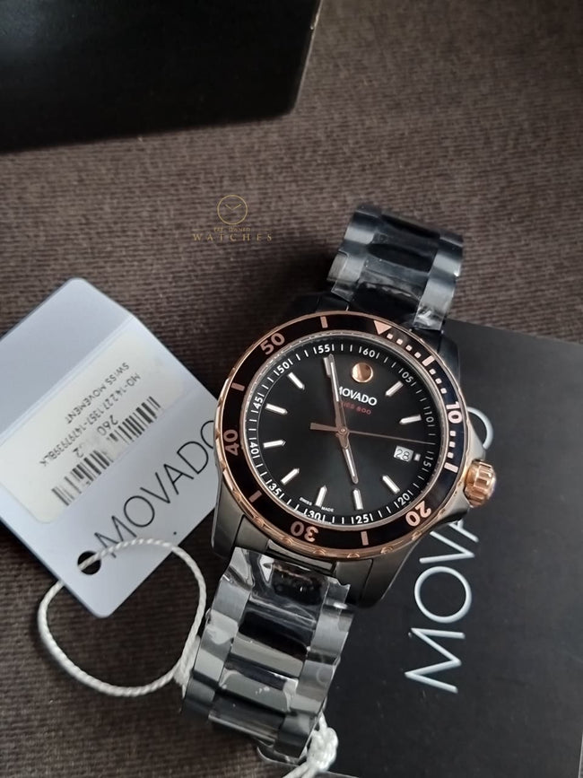 Movado Series 800 Analog Black Dial Men's Watch-2600161 Main Image