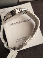 EMPORIO ARMANI  Chronograph Quartz Diamond Green Dial Men's Watch Item No. AR11581