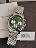 EMPORIO ARMANI  Chronograph Quartz Diamond Green Dial Men's Watch Item No. AR11581