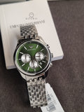 EMPORIO ARMANI  Chronograph Quartz Diamond Green Dial Men's Watch Item No. AR11581