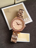 Michael Kors Women’s Quartz Rose Gold Stainless Steel Pink Dial 36mm Watch MK1068