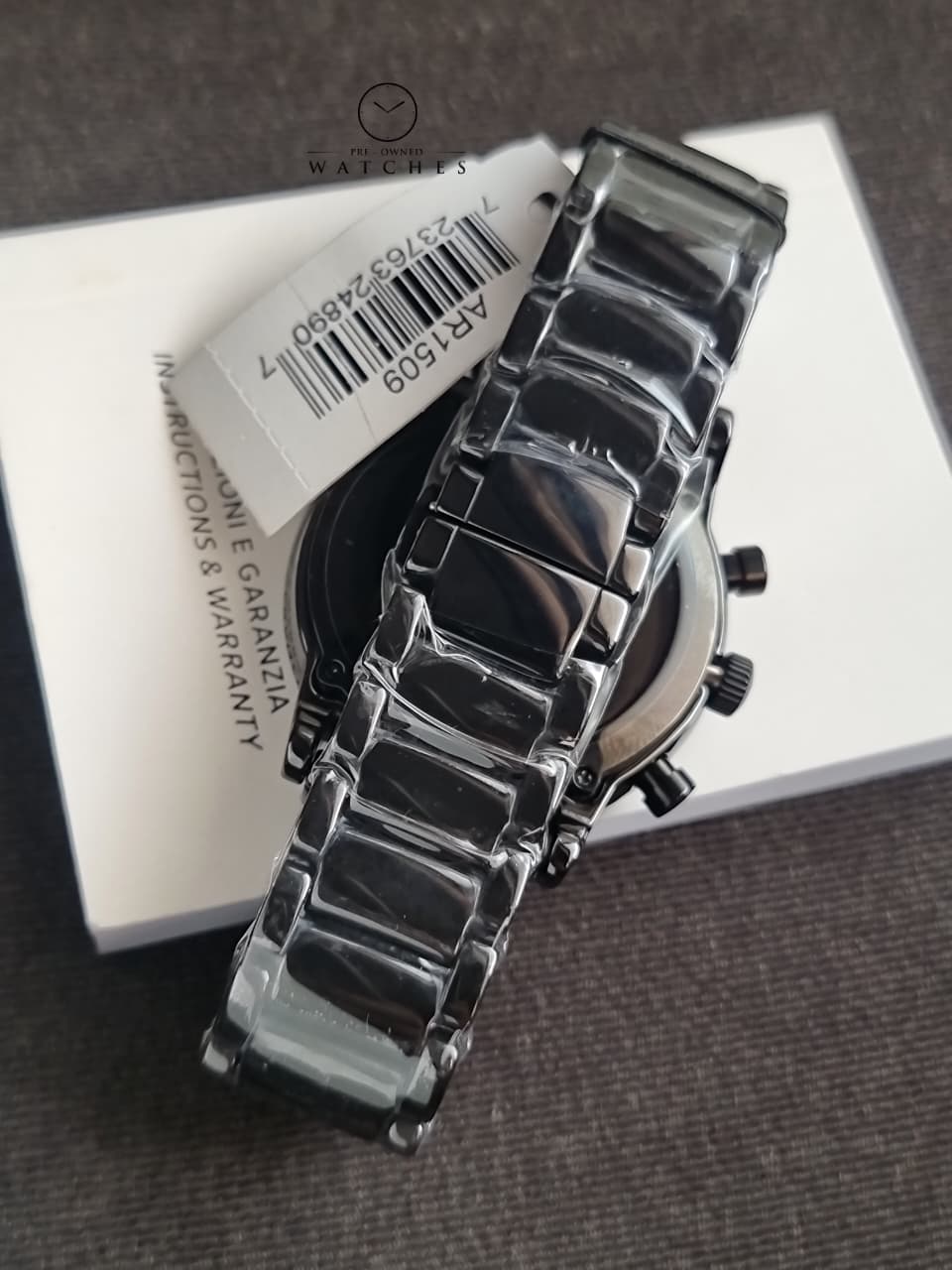 EMPORIO ARMANI Luigi Chronograph Black Dial Men's Watch AR1509
