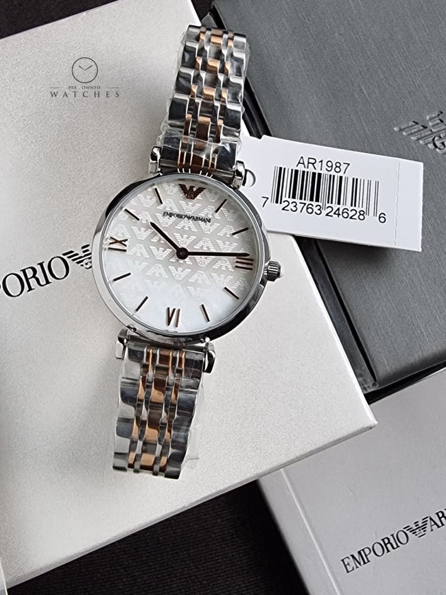 Emporio Armani Women’s Stainless Steel 32mm Watch AR1987 Main Image