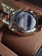 Michael Kors Blair Two-tone Stainless Steel Gold Dial Chronograph Quartz Watch for Ladies - MK6094