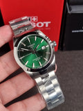 Tissot T127.407.11.091.01 Gentleman Powermatic 80 Silicum Metal Band Men Watch
