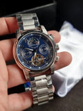 Oyalie moon phase Sapphire Glass Automatic Watch  41mm Blue Dial