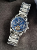 Oyalie moon phase Sapphire Glass Automatic Watch  41mm Blue Dial
