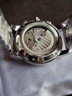 Oyalie moon phase Sapphire Glass Automatic Watch  41mm Blue Dial
