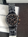 Emporio Armani Giovanni Analog Black Dial Men's Watch-AR70006