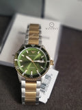 Emporio Armani Men’s Quartz Two-tone Stainless Steel Green Dial 42mm Watch AR80063