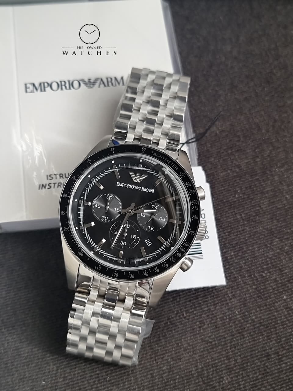 EMPORIO ARMANI Emperio Armani Sportivo Black Dial Quartz Men's Watch AR5988