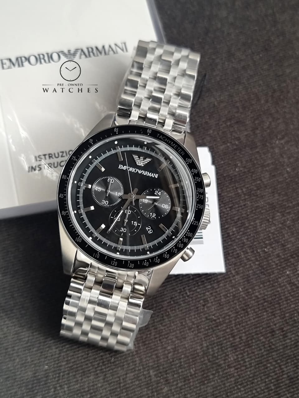 EMPORIO ARMANI Emperio Armani Sportivo Black Dial Quartz Men's Watch AR5988