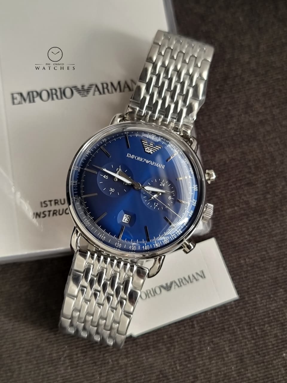 Emporio Armani Men’s Chronograph Stainless Steel 43mm Watch AR11238