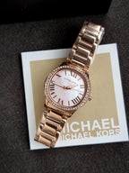 Women Mother of Pearl Dial Bracelet Style Straps Analogue Watch MK4823