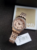 Michael Kors Women’s Quartz Rose Gold Stainless Steel Rose Gold Dial 33mm Watch MK4845