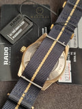 Rado Captain Cook Black Fabric Strap Blue Dial Automatic Watch for Gents - R32504207