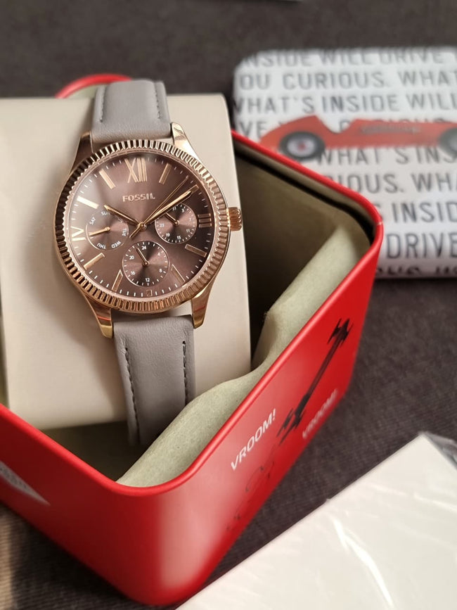 Fossil Analog Gray Dial Women's Watch-BQ3764 Main Image