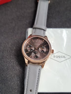Fossil Analog Gray Dial Women's Watch-BQ3764