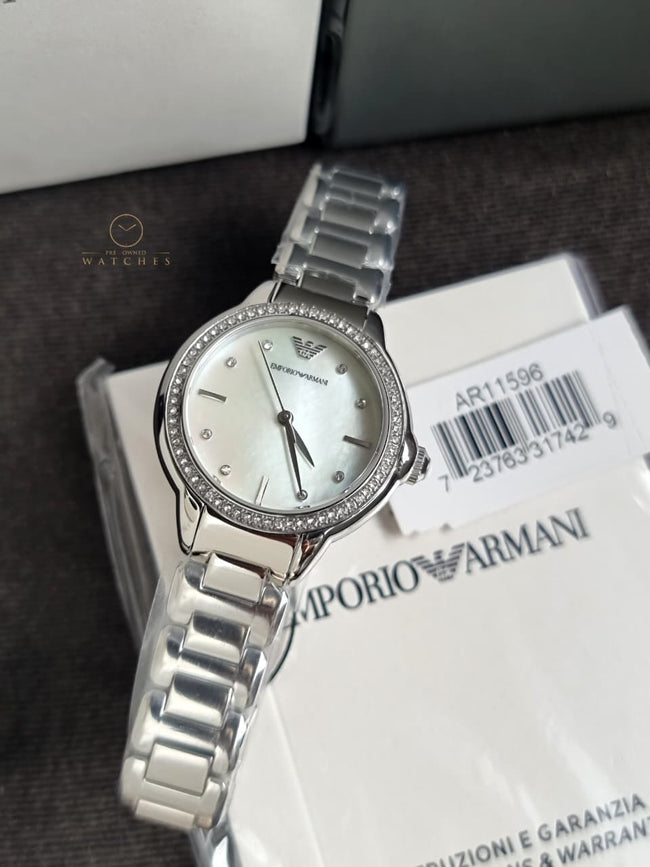 Emporio Armani Stainless Steel Analog Multicolor Dial Women's Watch-Ar11596 Main Image
