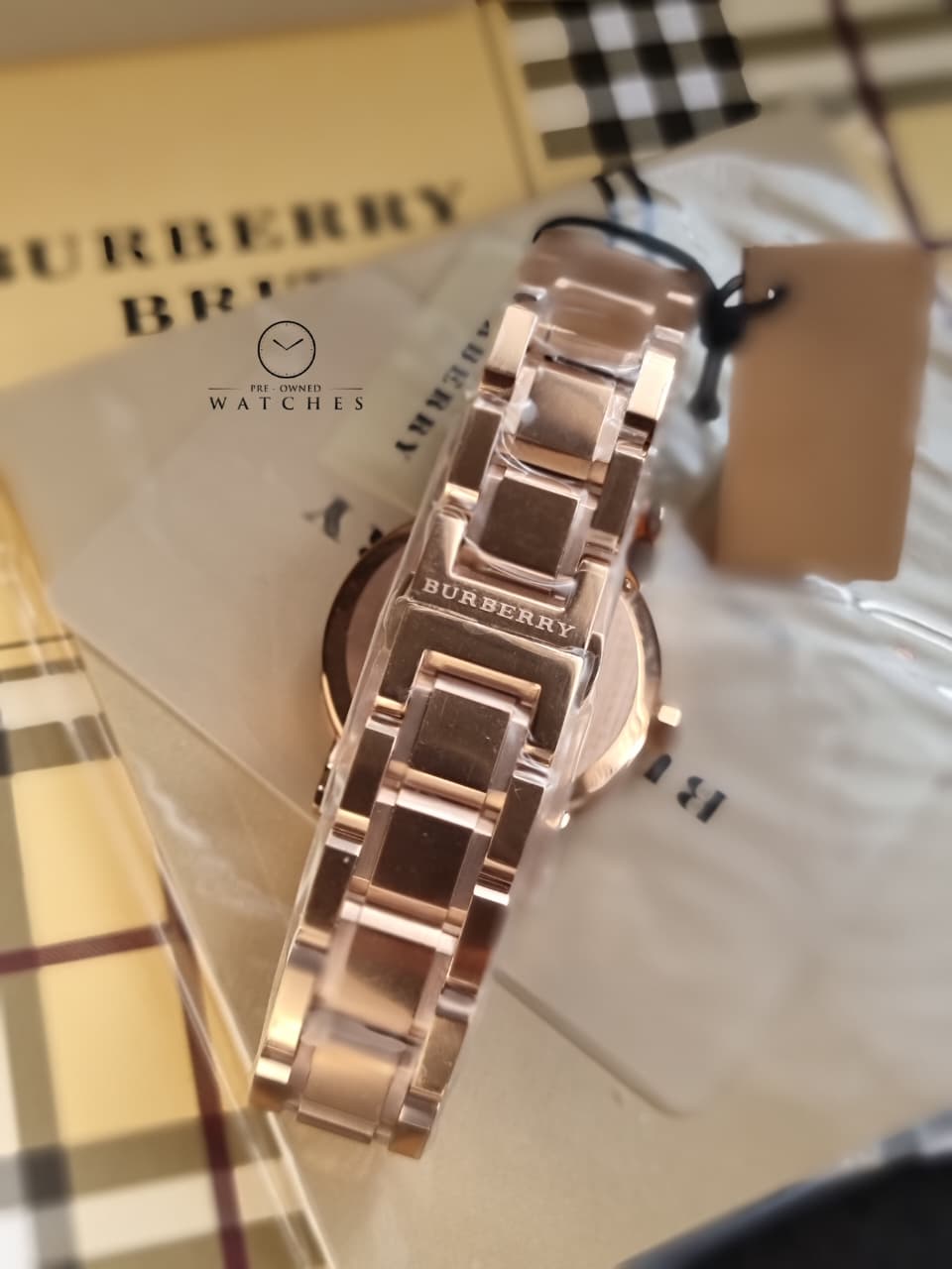BURBERRY The City Rose Dial Rose Gold-tone Ladies Watch BU9135