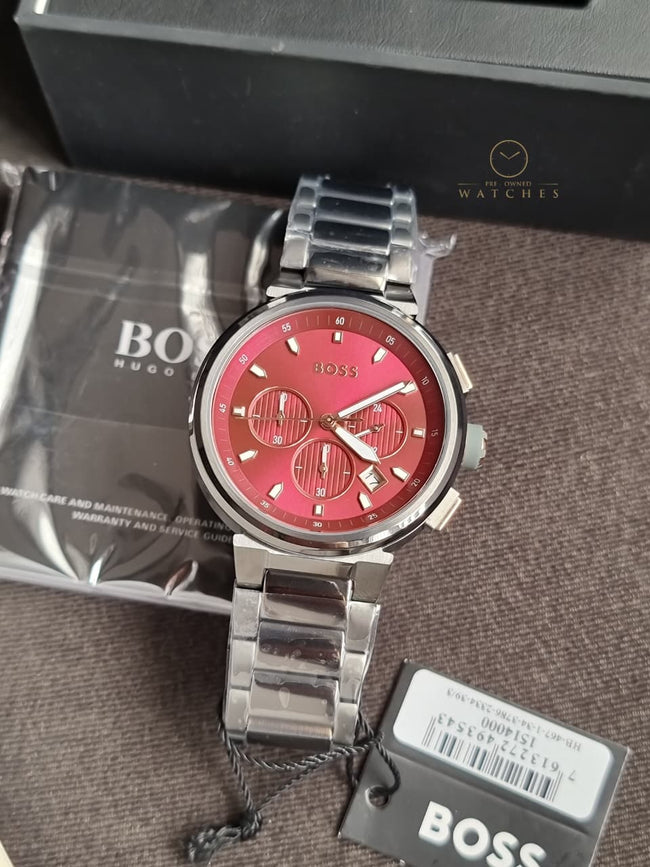 HUGO BOSS One Analog Red Dial Men's Watch-1514000 Main Image