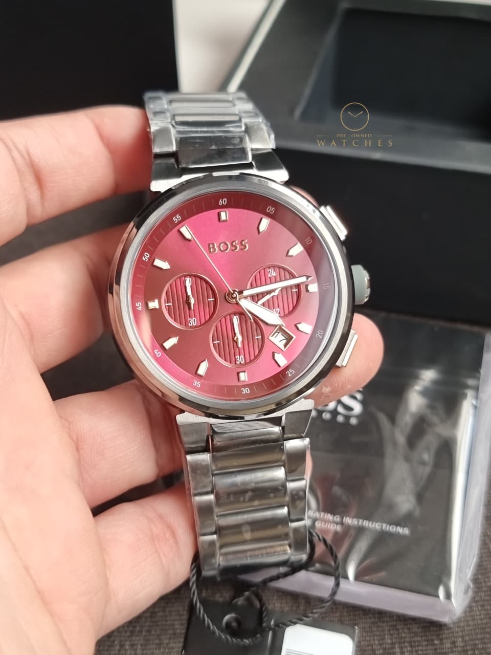 HUGO BOSS One Analog Red Dial Men's Watch-1514000