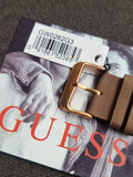 GUESS Men's Analog Multifunction Watch Brown Leather Strap (Model: GW0262G3)