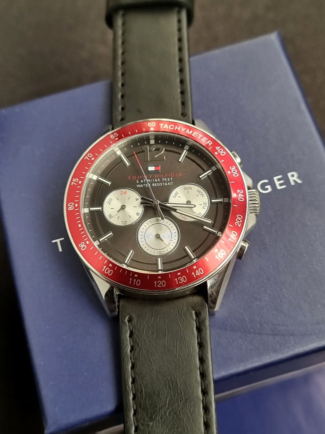 TOMMY HILFIGER Luke Multi-Function Black Dial Men's Watch 1791122 (PREOWNED STRAP CHANGED) Main Image
