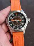 Syperdry Syg1110 Gents Watch Orange Rubber Strap 45mm Dial Quartz Watch