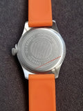 Syperdry Syg1110 Gents Watch Orange Rubber Strap 45mm Dial Quartz Watch