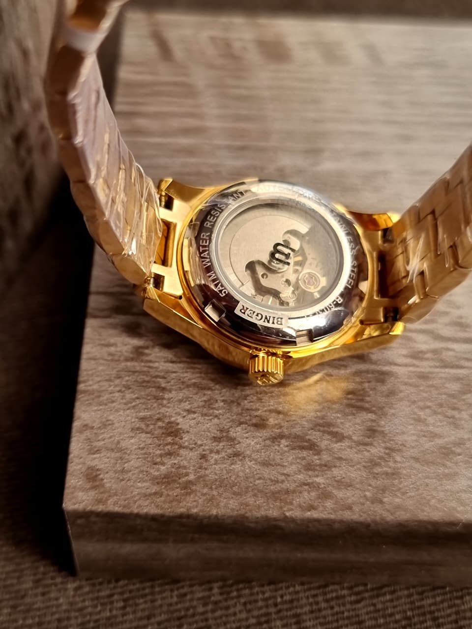 Binger Ladies Watch Golden Casing Automatic