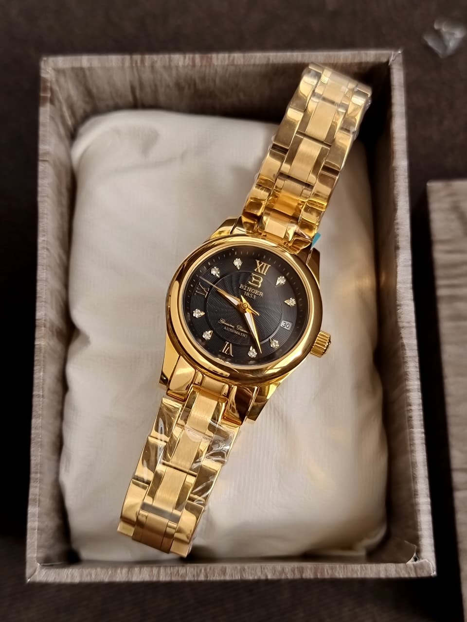 Binger Ladies Watch Golden Casing Automatic