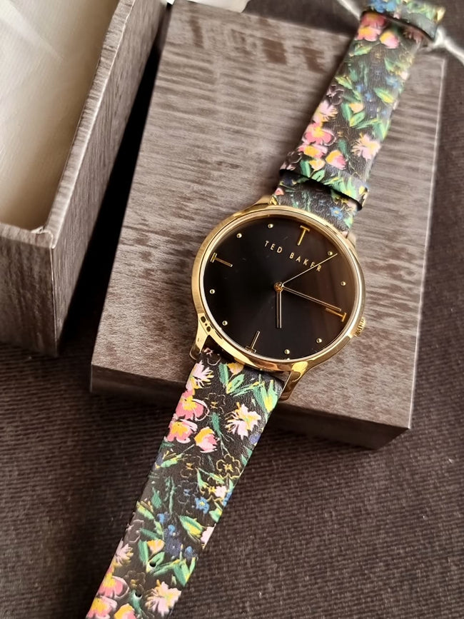Ted Baker Black Dial Rose gold Casing Quartz Watch BKPPOS2069I Hover Image