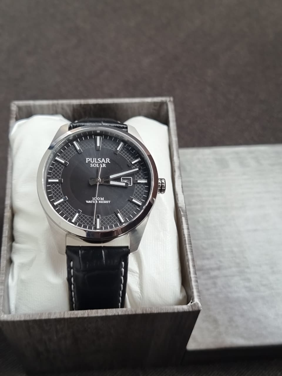 Pulsar Sub Brand Of Seiko 39mm Dial Solor Operated Quartz Watch