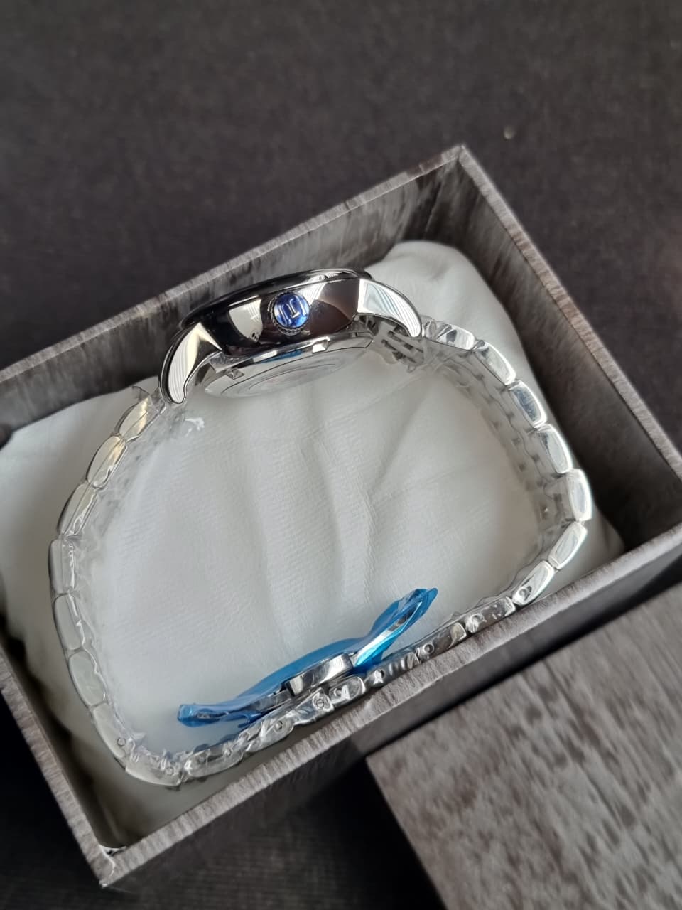 Binger white dial Silver Chain Automatic Ladies Watch