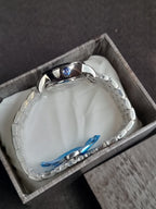 Binger white dial Silver Chain Automatic Ladies Watch
