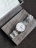 Binger white dial Silver Chain Automatic Ladies Watch