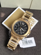 Michael Kors Sage Gold Watch Black Dial 42mm MK9192
