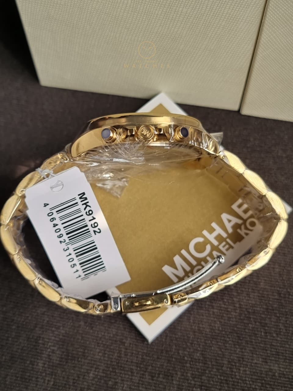 Michael Kors Sage Gold Watch Black Dial 42mm MK9192