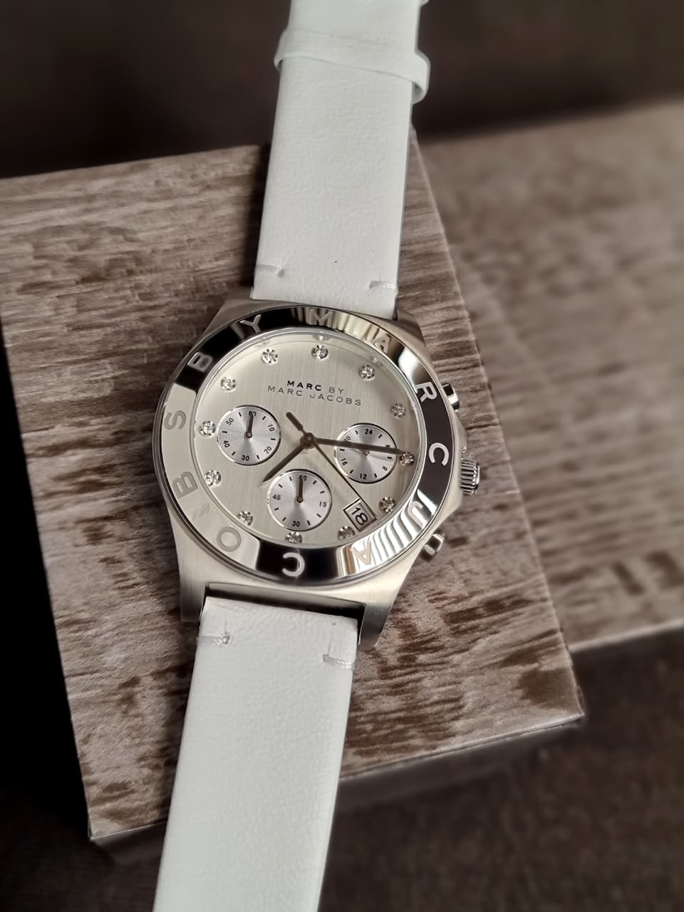 Marc by Marc Jacobs Women’s Quartz Leather Strap Silver Dial 38mm Watch MBM1187
