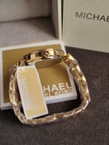 Michael Kors MK4674 Catelyln Gold Crystal Glitz Dial Gold Stainless Steel Glitz Bracelet Women's Watch