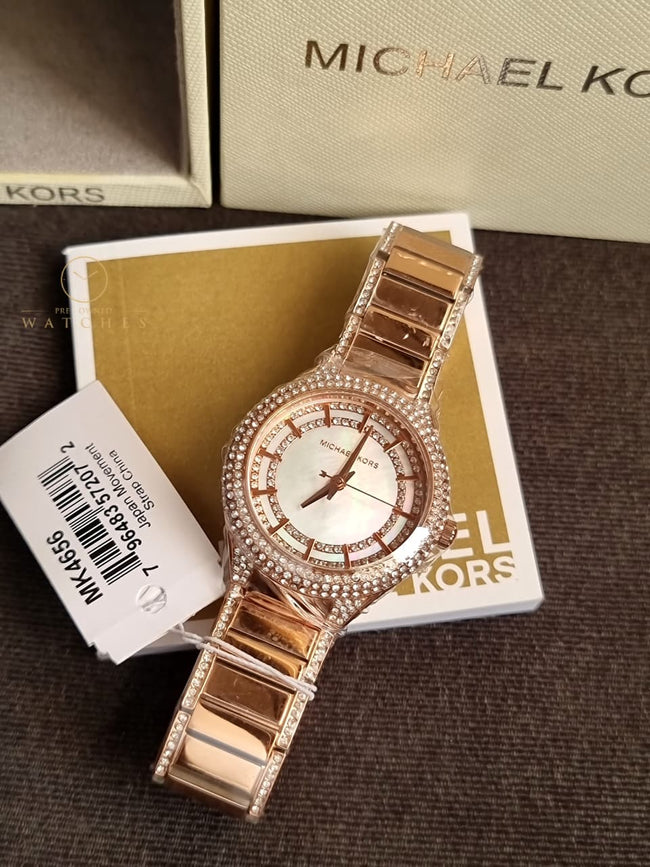 Michael Kors Outlet Sylvia Rose Gold Watch MK4656 Main Image