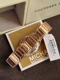 Michael Kors Outlet Sylvia Rose Gold Watch MK4656
