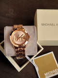 Michael Kors Women’s Quartz Rose Gold Stainless Steel Rose Gold Dial 40mm Watch MK7318