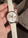 Lacoste Ladies Watch White Dial Silicon Strap 38mm Quartz Watch