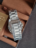 Michael Kors Men’s Chronograph Quartz Stainless Steel Silver Dial 42mm Watch MK5535