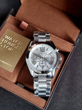 Michael Kors Men’s Chronograph Quartz Stainless Steel Silver Dial 42mm Watch MK5535