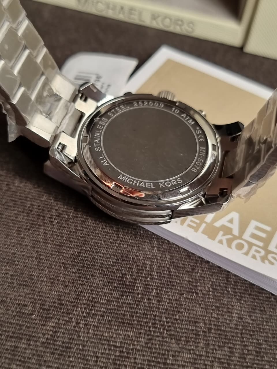 Michael Kors Silver Midsized Chronograph Ladies Watch MK5076